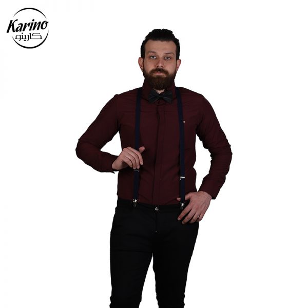 لباس سالن کار ست مشکی زرشکی (2)