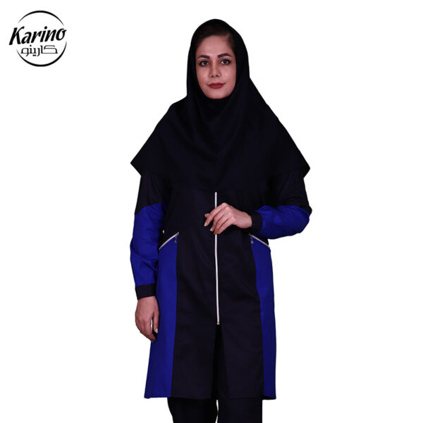 لباس صنعتی زنانه طرح سیلور رنگ سورمه‌ای و آبی (2)