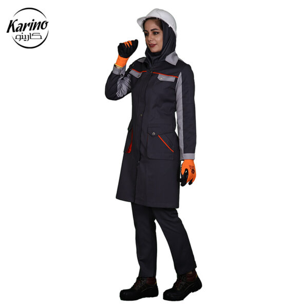 لباس کار صنعتی بانوان طرح بوفالو (3)