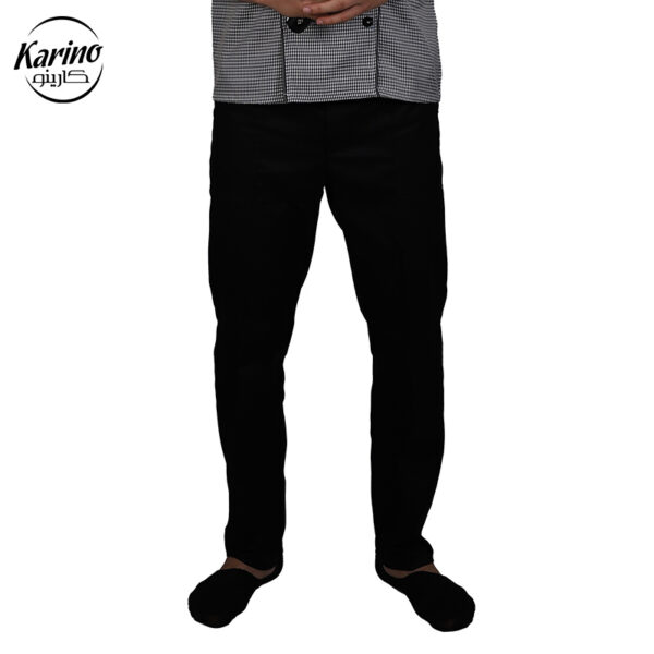 لباس سرآشپز مردانه مدل چهارخونه کارینو (3)