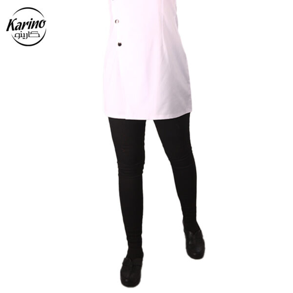 ست لباس سرآشپز زنانه رنگ سفید مشکی (3)