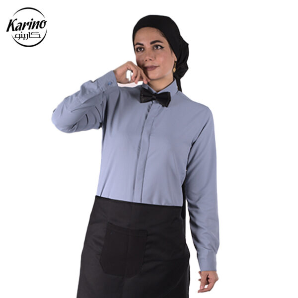 لباس سالن کار زنانه رنگ مشکی طوسی