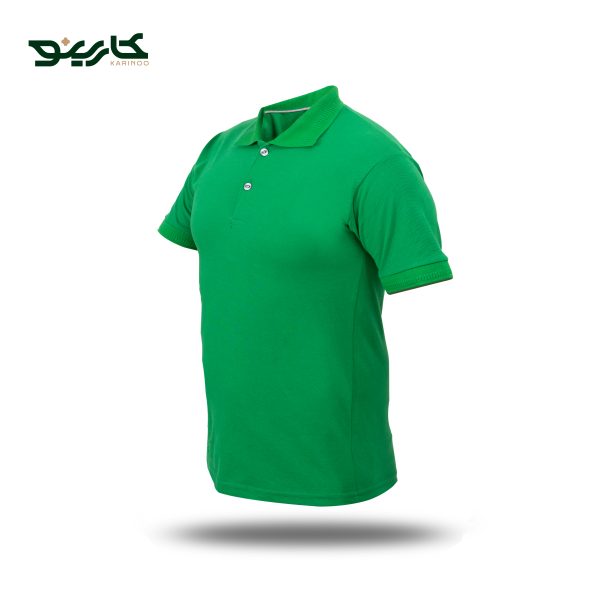 تیشرت یقه دار مردانه جودون رنگ سبز