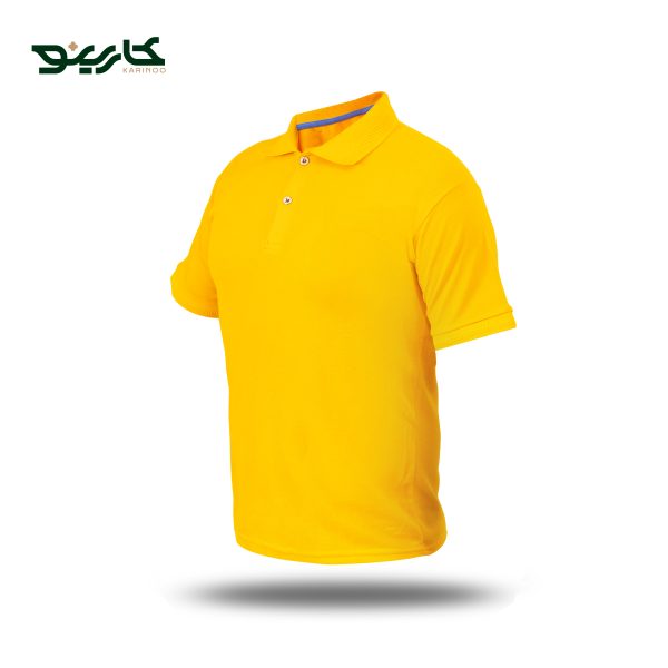 تیشرت یقه دار مردانه جودون رنگ زرد