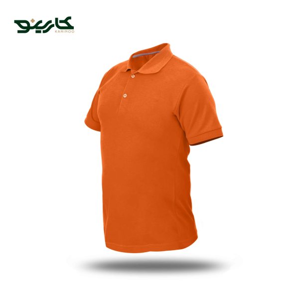 تیشرت یقه دار مردانه جودون رنگ نارنجی