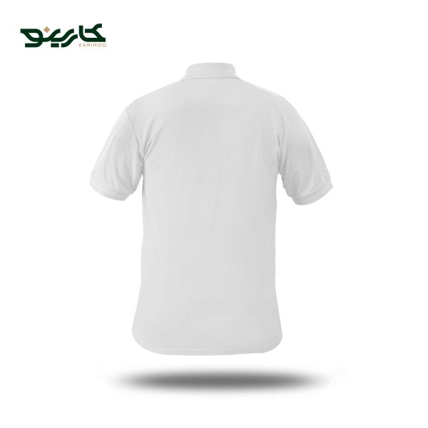 تیشرت یقه دار مردانه جودون رنگ سفید