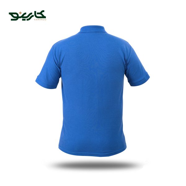 تیشرت یقه دار مردانه جودون رنگ آبی