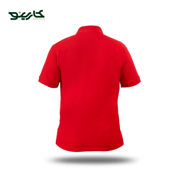 تیشرت یقه دار مردانه جودون رنگ قرمز