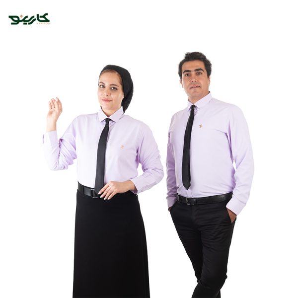 لباس سالن کار رنگ سفید مشکی