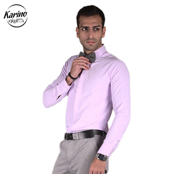 لباس سالن کار رستوران رنگ طوسی و یاسی (2)