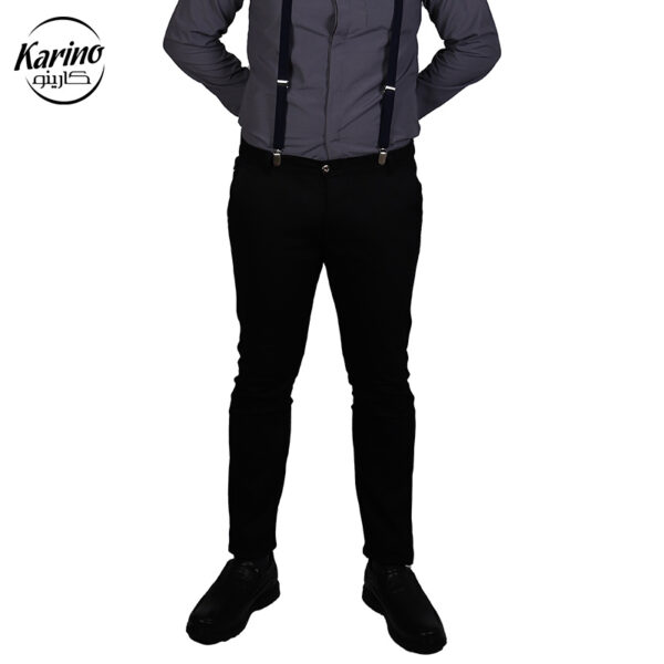 لباس سالن کار ست طوسی مشکی+ ساس بند (2)