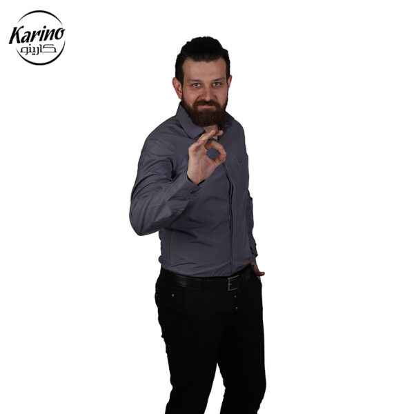 لباس سالن کار ست طوسی و مشکی (2)