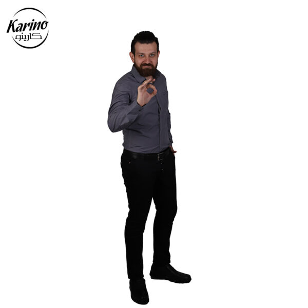 لباس سالن کار ست طوسی و مشکی