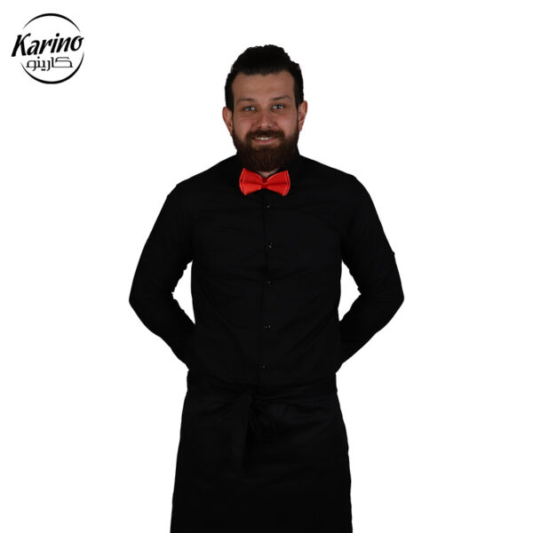 لباس سالن کار ست مشکی + پیشبند (2)