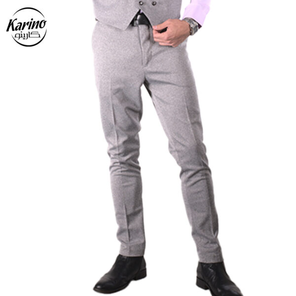 لباس فرم رستوران مردانه طوسی + پاپیون و ژیله (3)