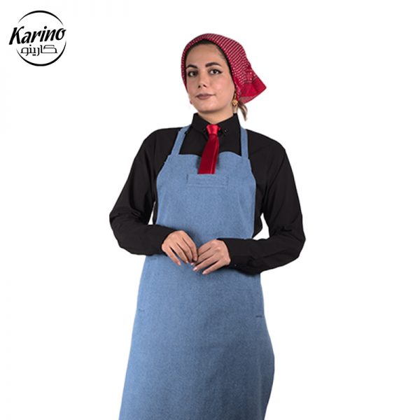 لباس باریستا زنانه رنگ مشکی آبی (2)