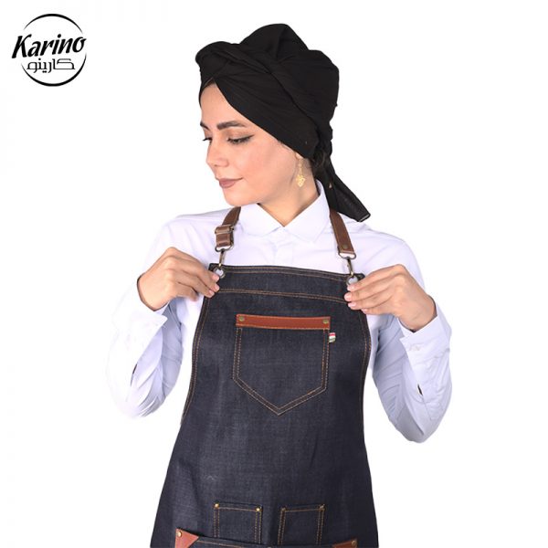 لباس باریستا زنانه + پیشبند طرح جین (1)
