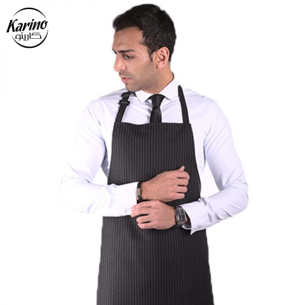 لباس باریستا مردانه رنگ سفید مشکی (3)