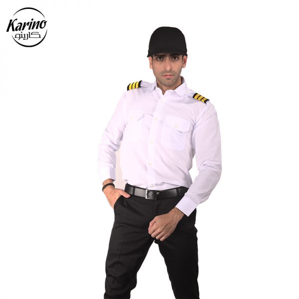 لباس فرم نگهبانی سفید مشکی کارینو (2)