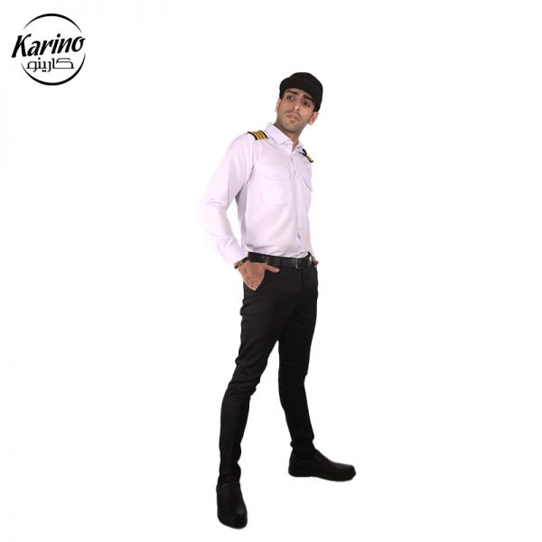لباس فرم نگهبانی سفید مشکی کارینو (3)