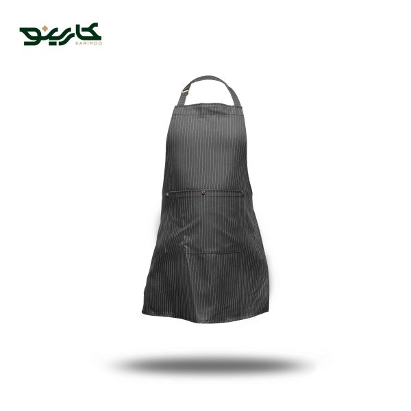 پیش بند مشکی بلند طرح بیسموت