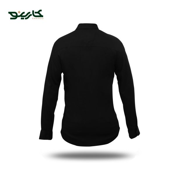 پیراهن مردانه آستین بلند مشکی