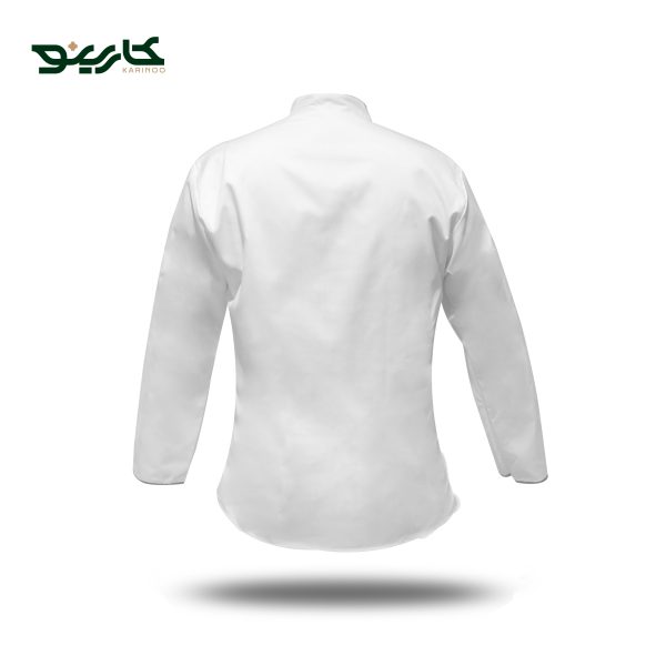 روپوش آشپزی سفید سرمه ای