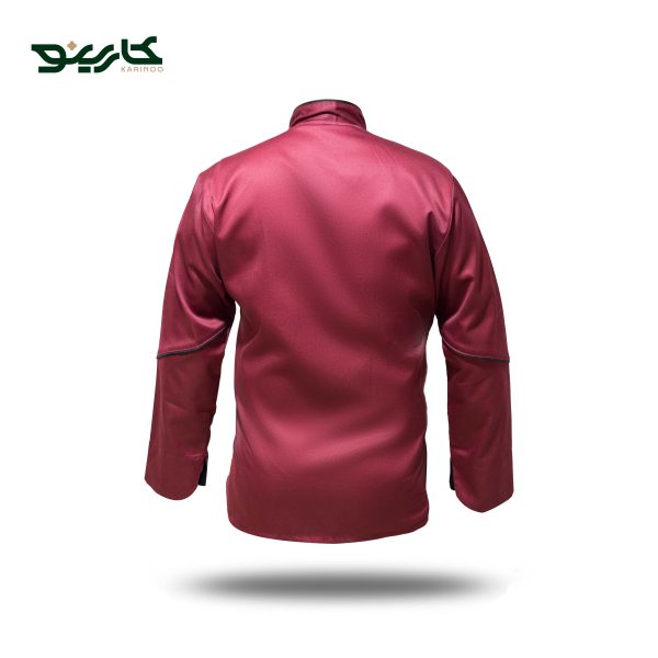 شف کت قاپکدار زرشکی مشکی