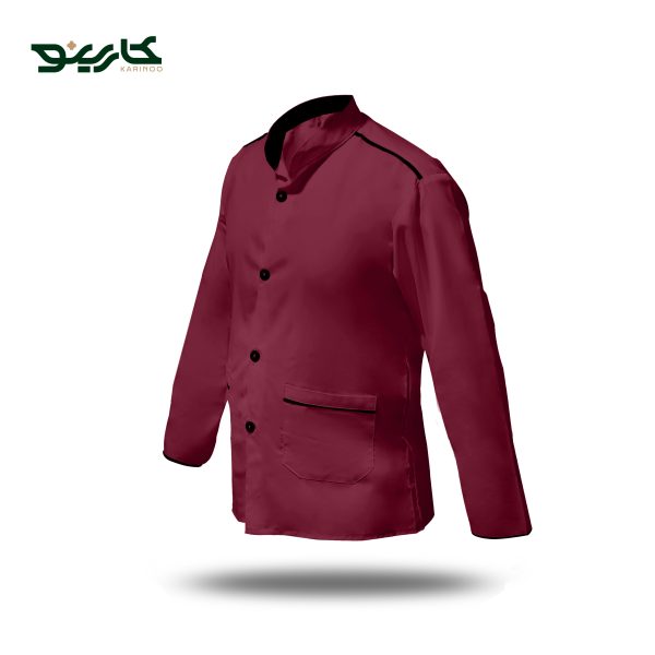 روپوش آشپزی زرشکی مشکی