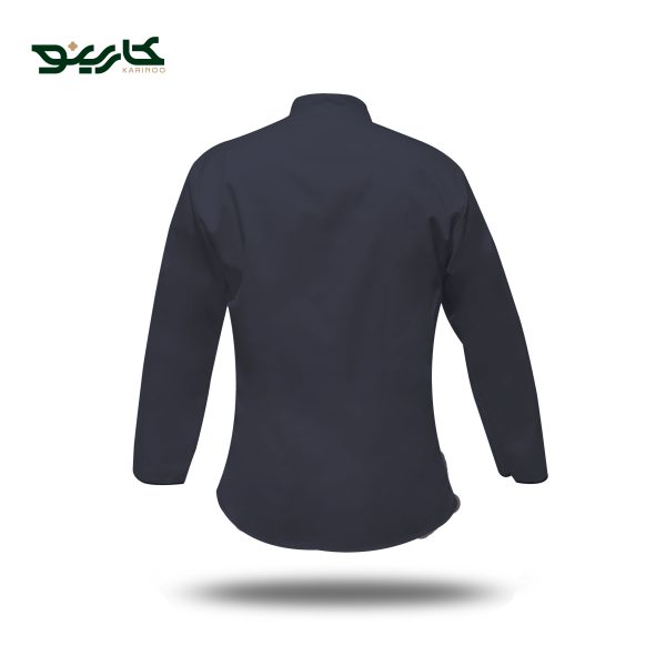 روپوش آشپزی سرمه ای سفید