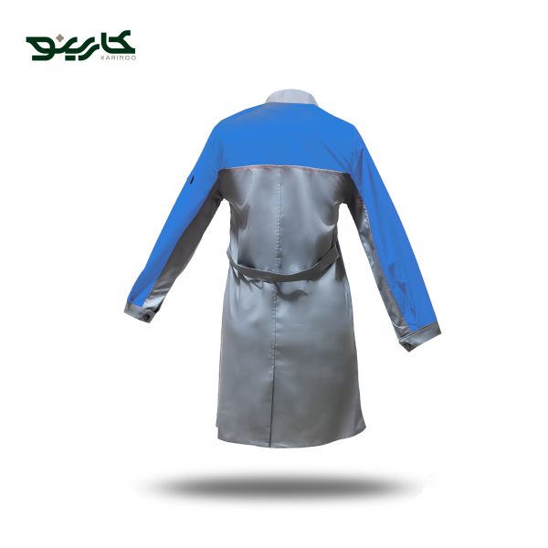 روپوش کارگاهی طوسی آبی