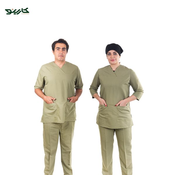 روپوش و شلوار آشپزی مردانه سبز