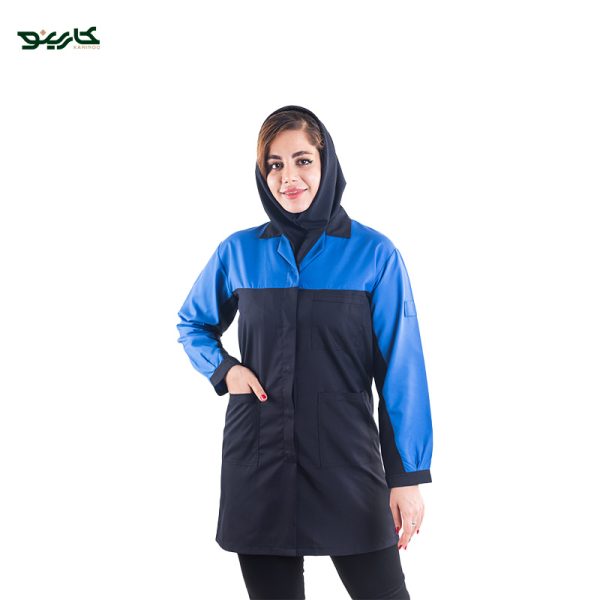 روپوش کارگاهی سرمه ای آبی