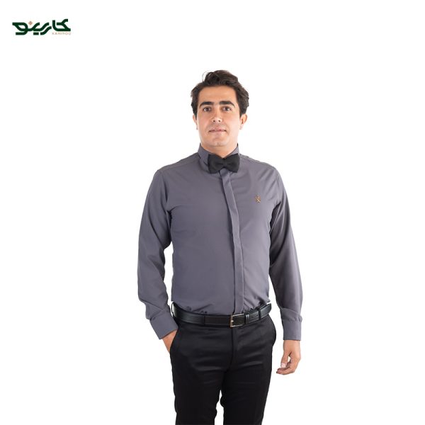 لباس سالن کار مردانه طوسی تیره مشکی