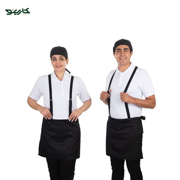 لباس فست فود سفید و مشکی