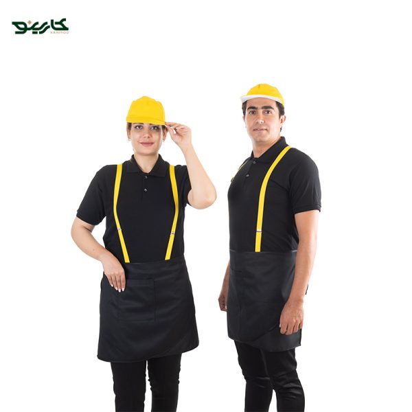لباس فست فود مشکی و زرد