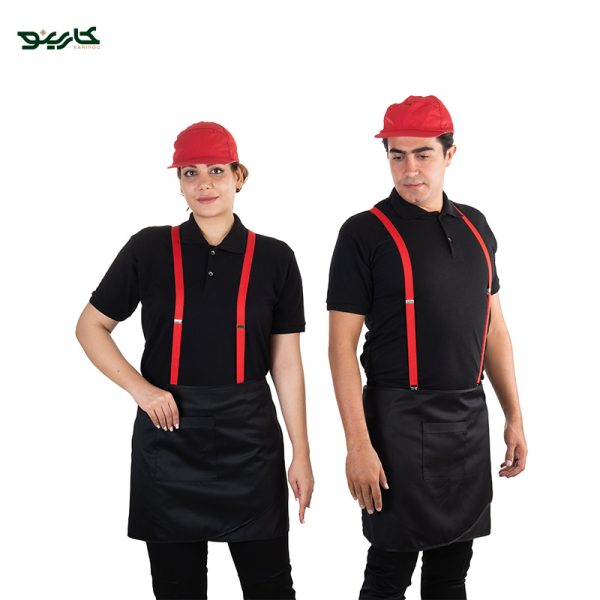 لباس فست فود مشکی و قرمز