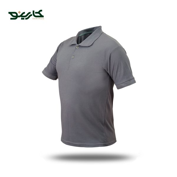 تیشرت یقه دار مردانه جودون رنگ خاکستری