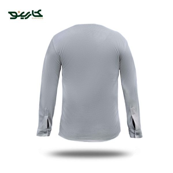 تیشرت آستین بلند رنگ طوسی