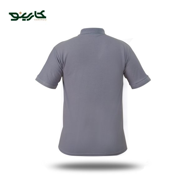 تیشرت یقه دار مردانه جودون رنگ خاکستری