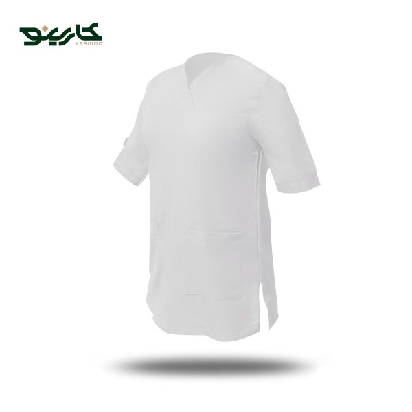 روپوش آشپزی مردانه طوسی استخوانی