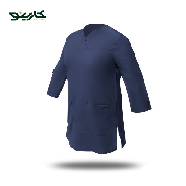 روپوش آشپزی زنانه سرمه ای