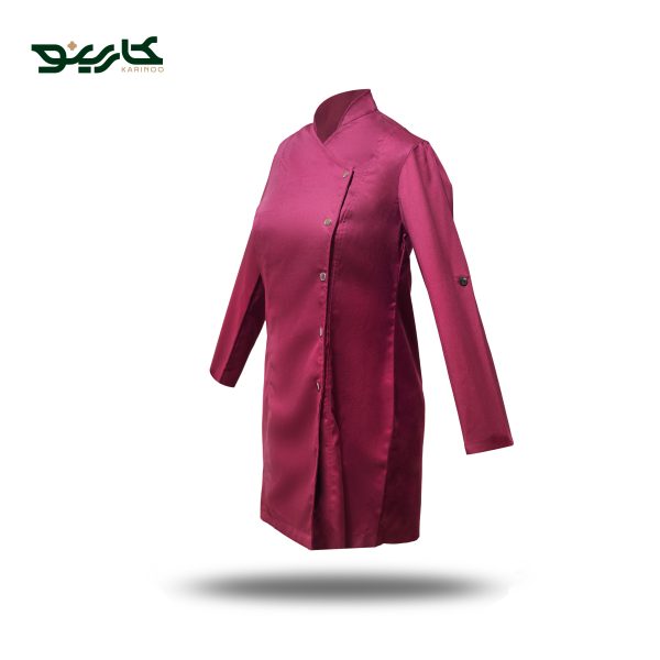 شف کت زنانه زرشکی طرح گارنت