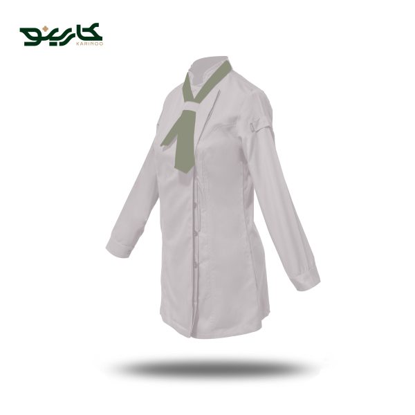 شف کت زنانه طوسی استخوانی طرح اونیکس