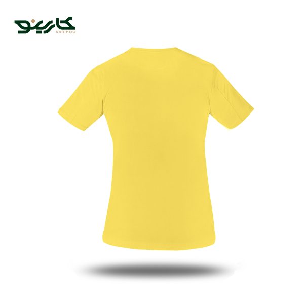 تیشرت یقه گرد زرد