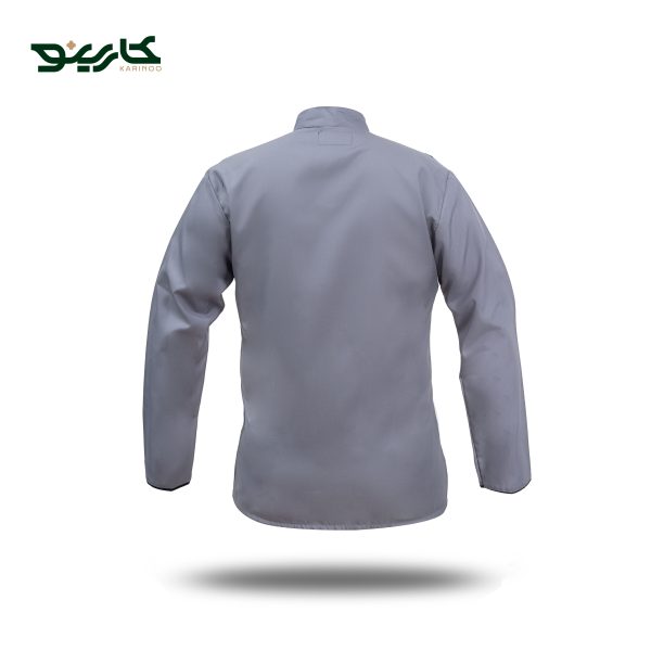 روپوش آشپزی طوسی مشکی