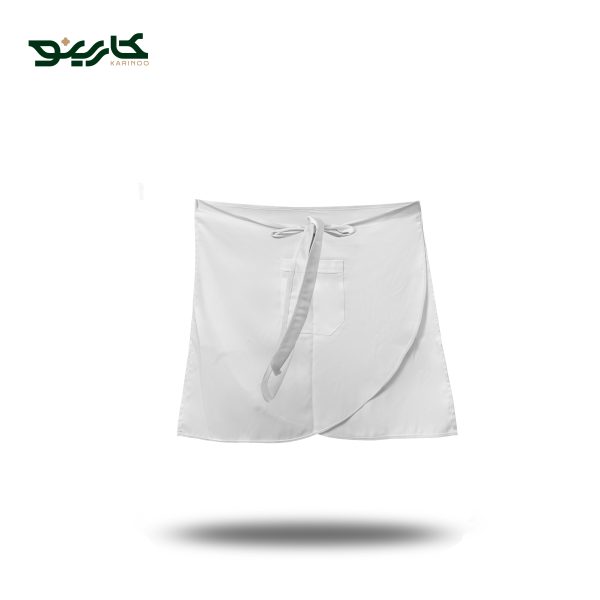 پیش بند کوتاه سفید مدل دو طرفه