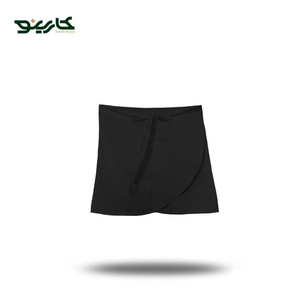 پیش بند کوتاه مشکی دو طرفه