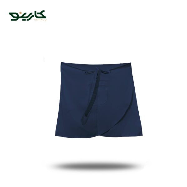 پیش بند کوتاه سرمه ای دو طرفه