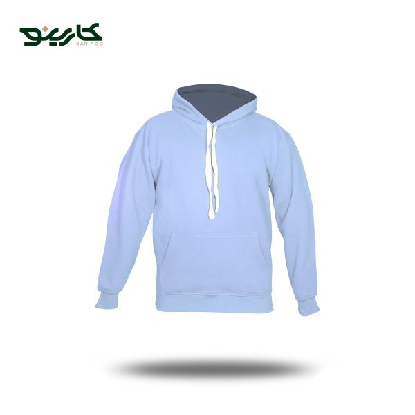 هودی آبی آسمانی ساده
